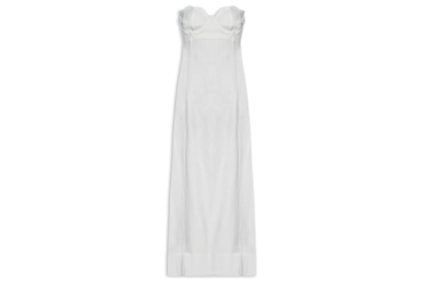 Vestido Midi Meia Taça - Off White