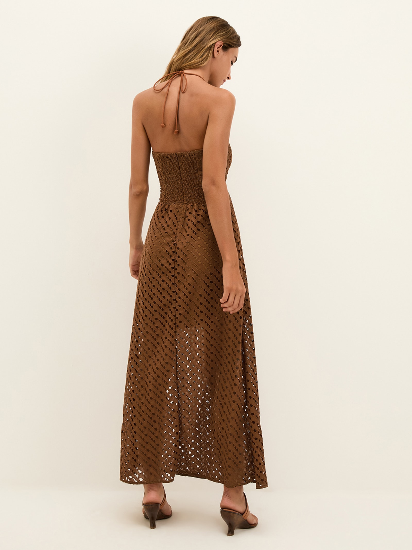 Vestido Midi Melina Det Marrom Vix