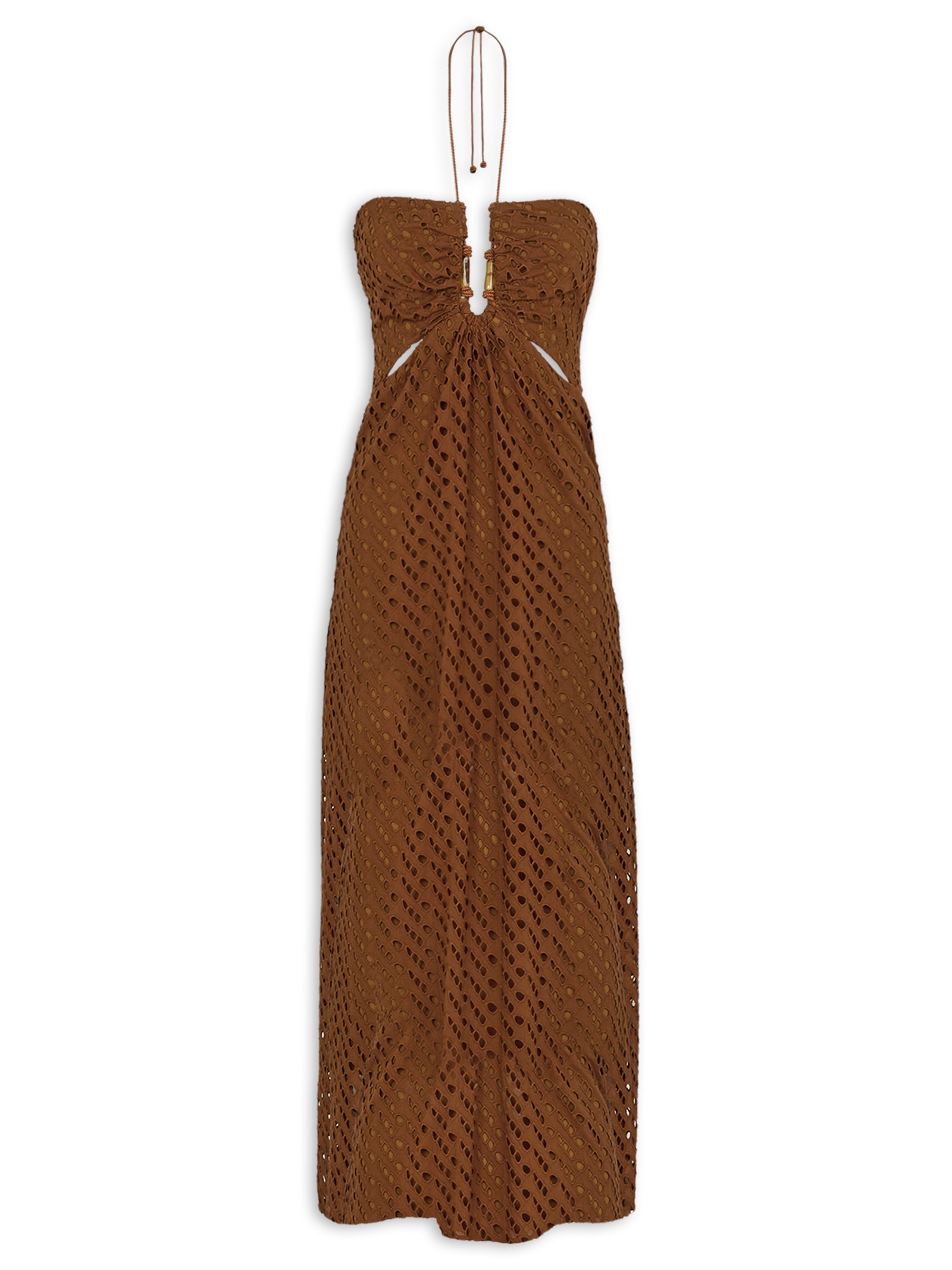 Vestido Midi Melina Det Marrom Vix