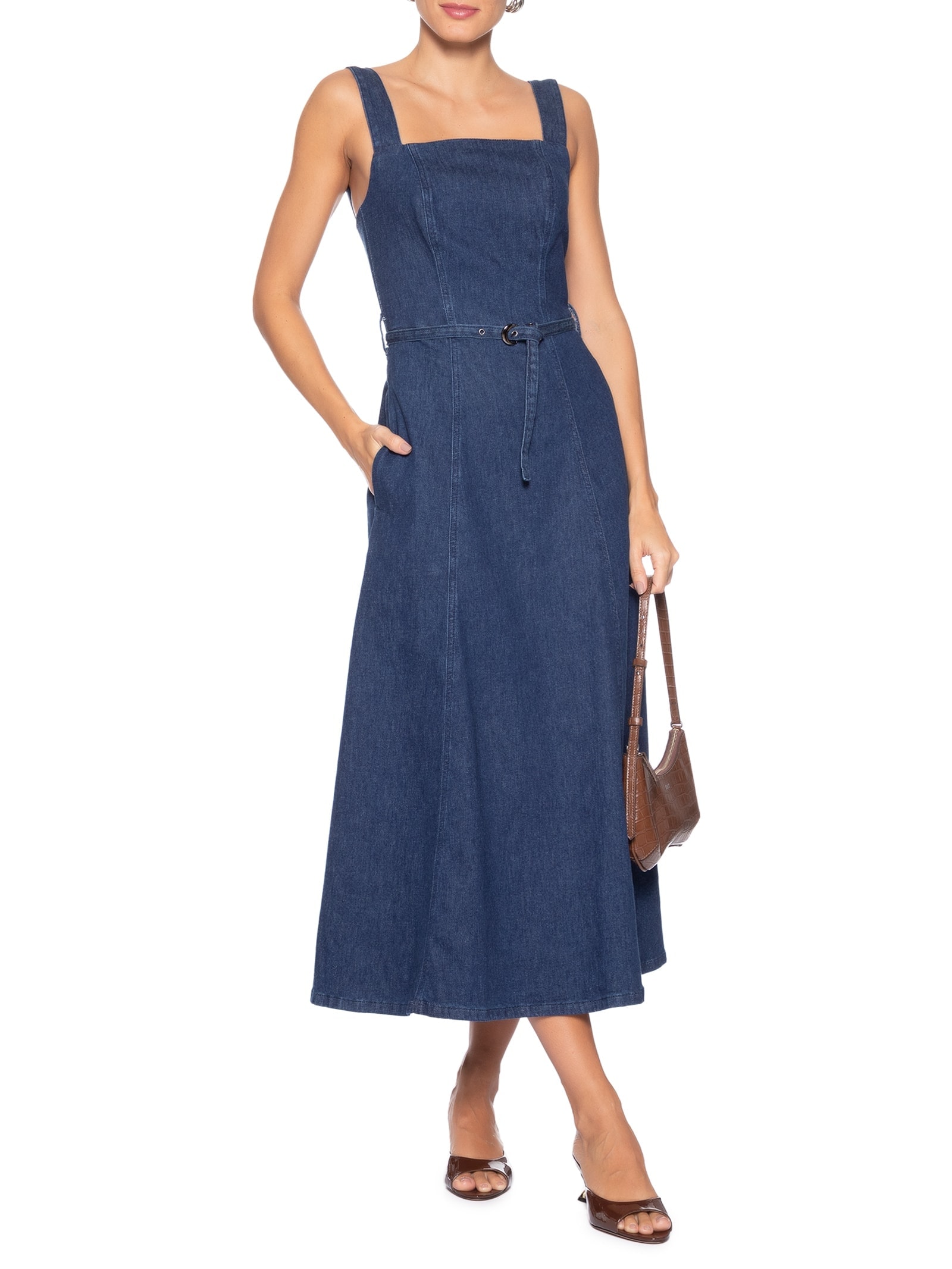 Vestido Midi Nami – Azul Le Lis