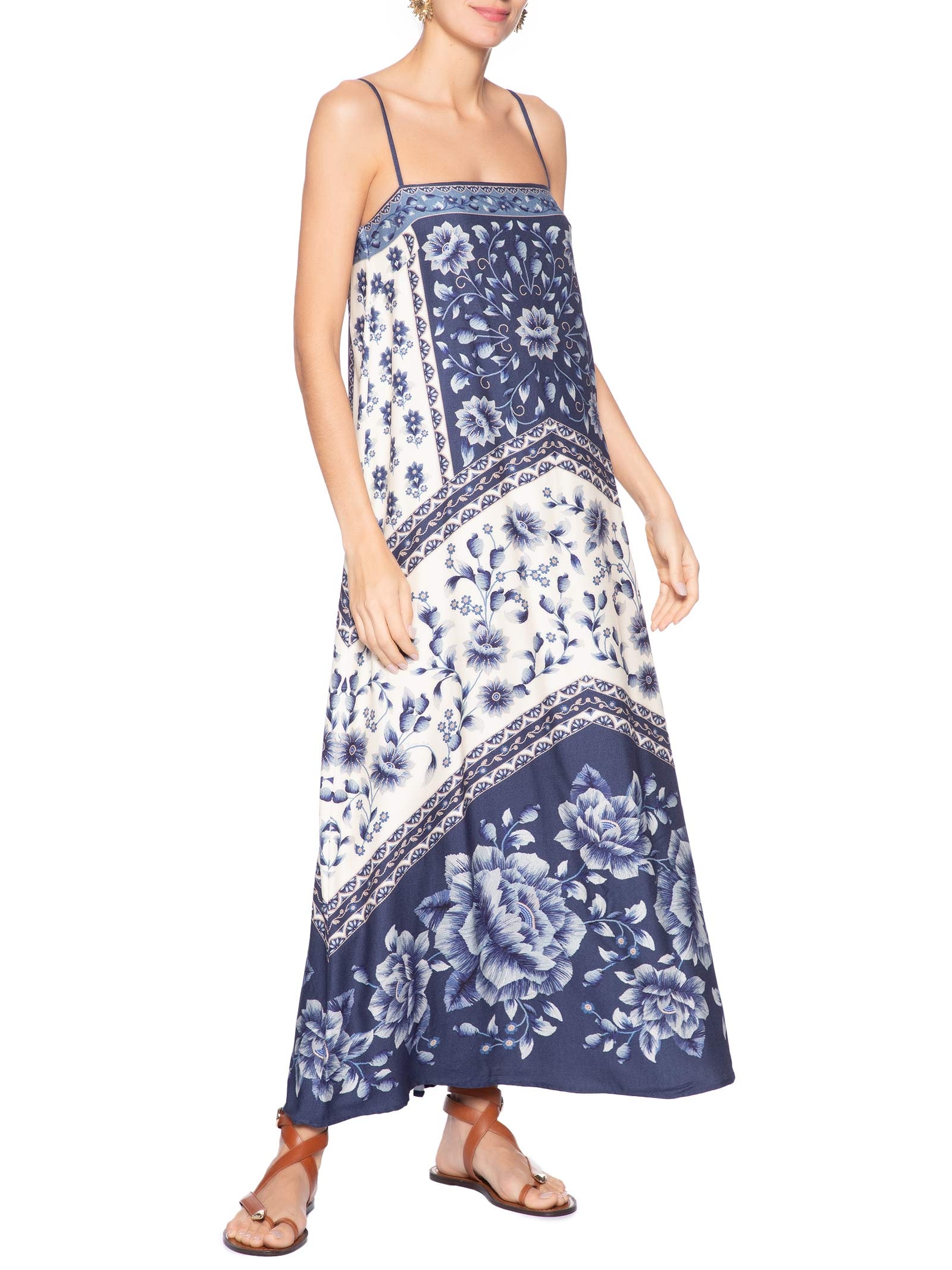 Vestido Midi Nara Branco Farm