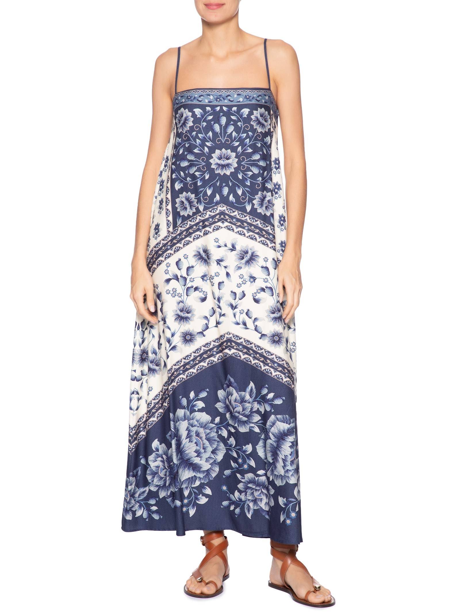 Vestido Midi Nara Branco Farm