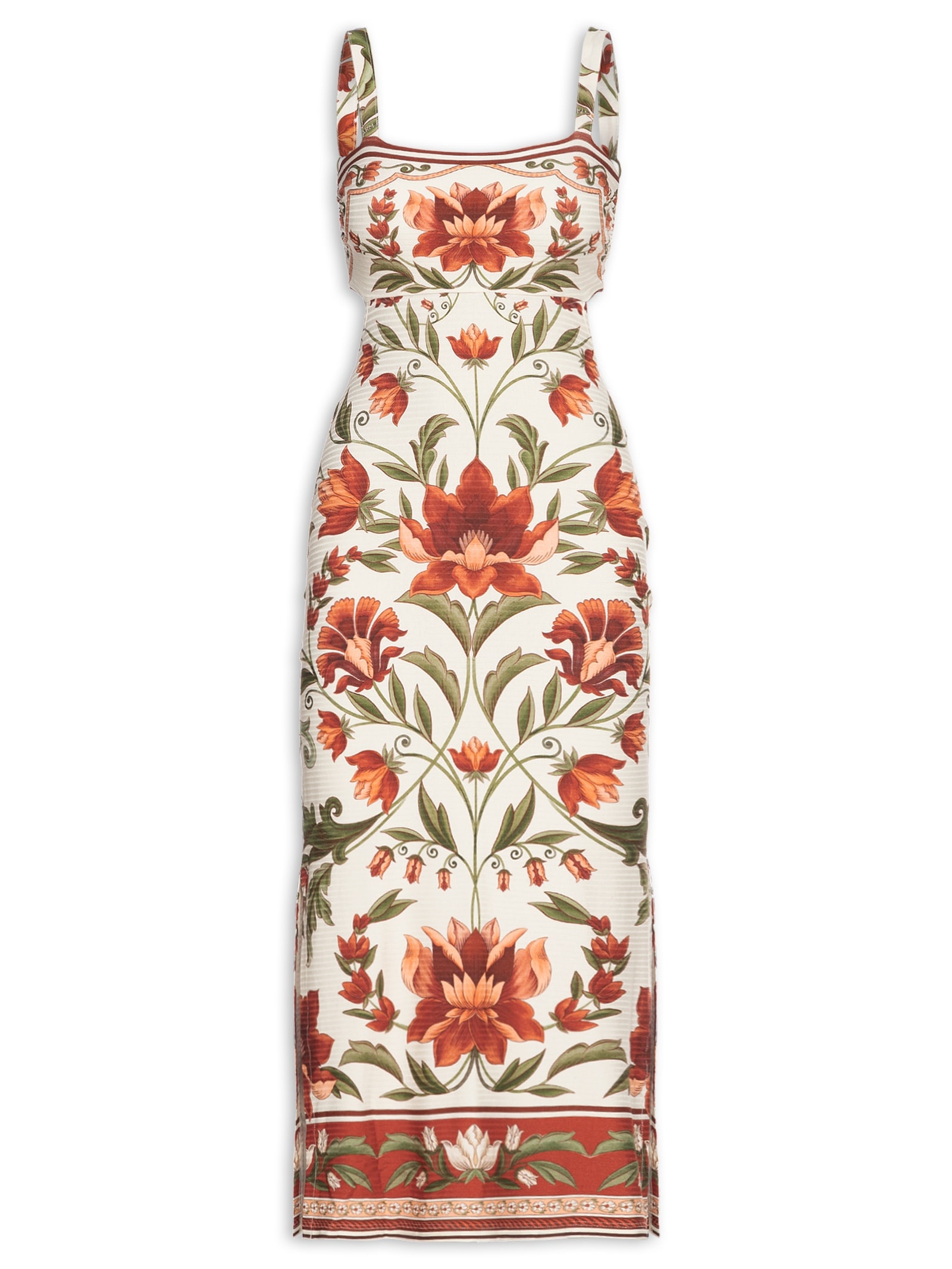 Vestido Midi Natália Off White Farm