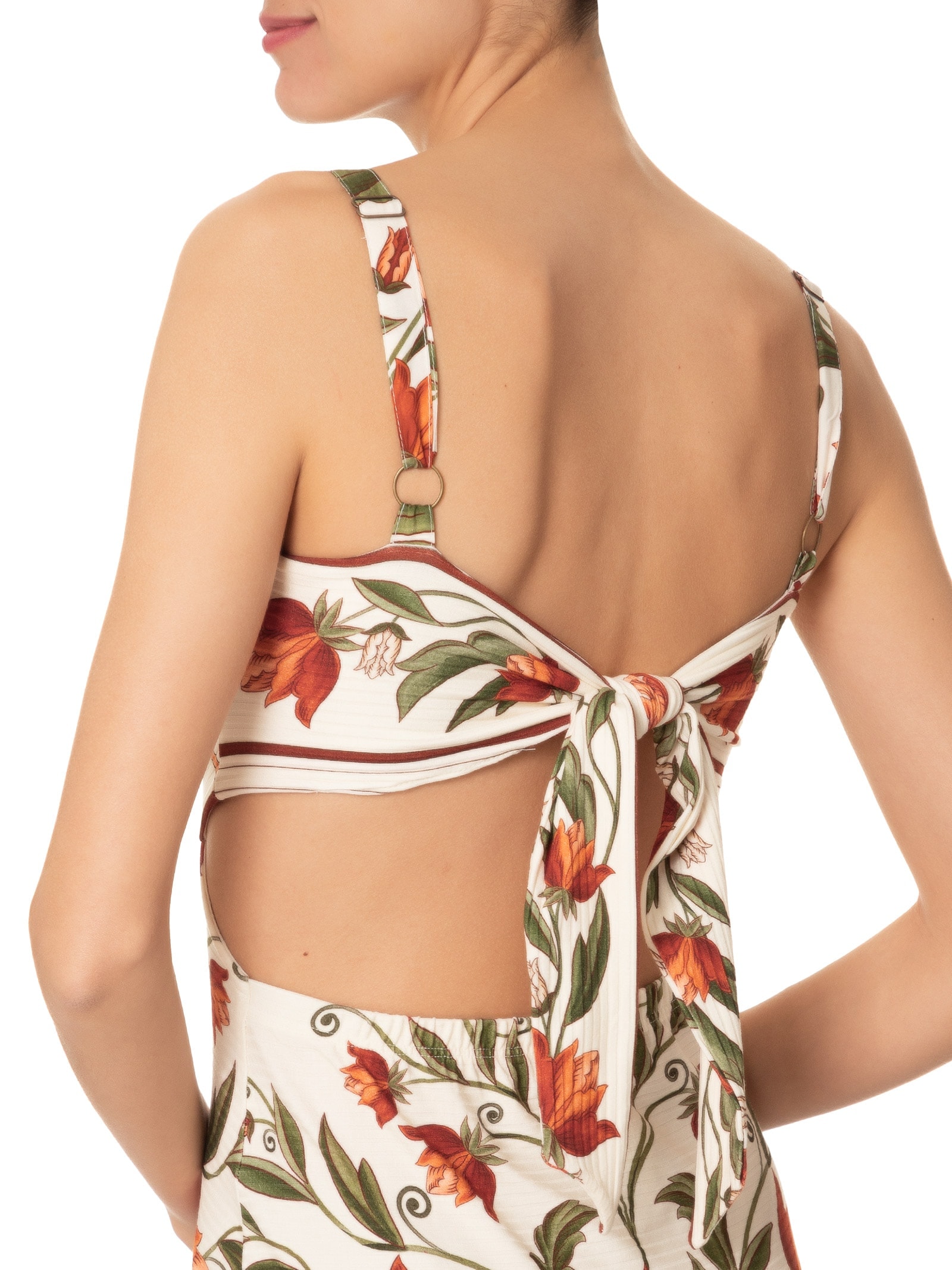 Vestido Midi Natália Off White Farm