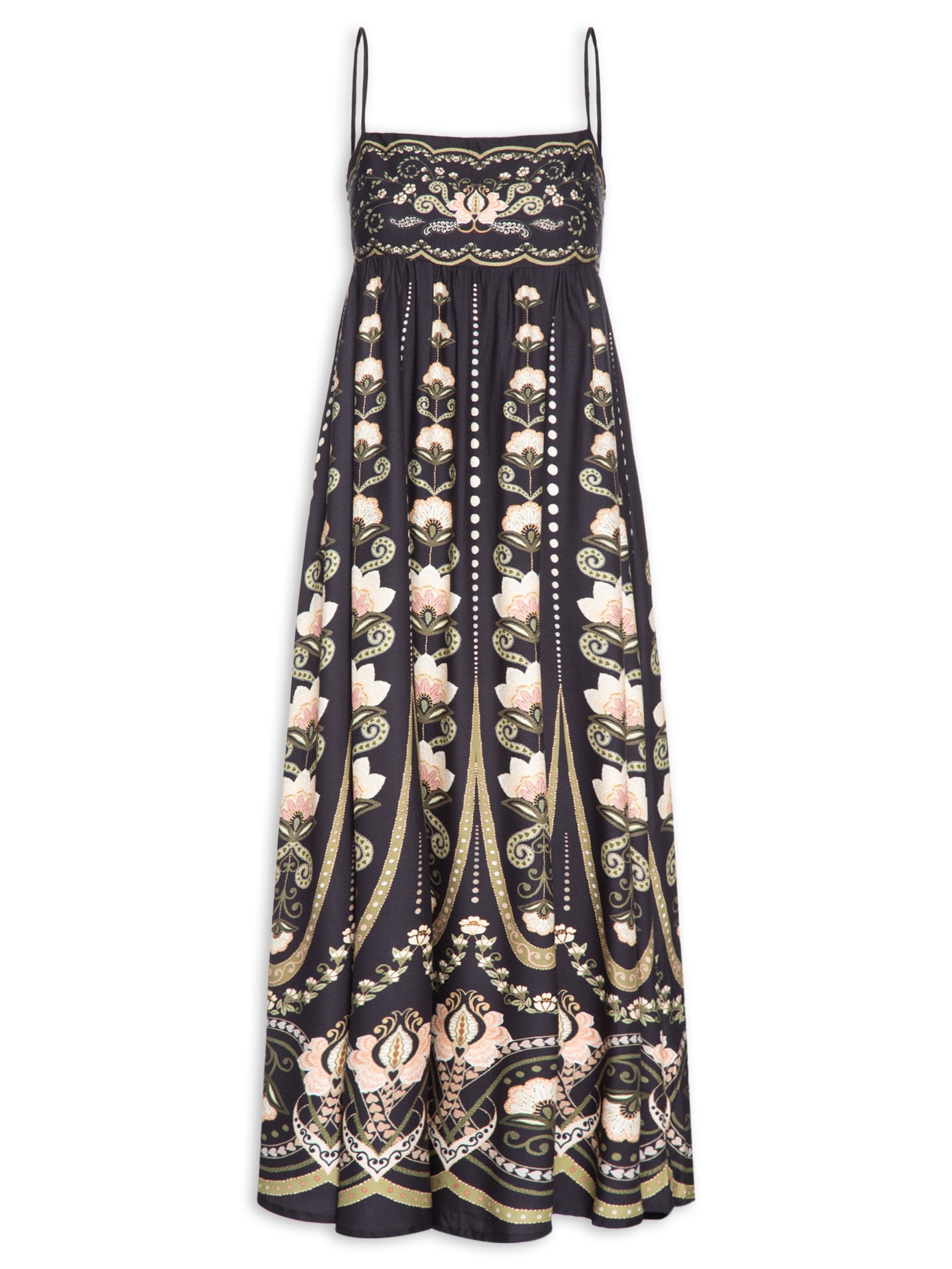 Vestido Midi Nikita Preto Farm