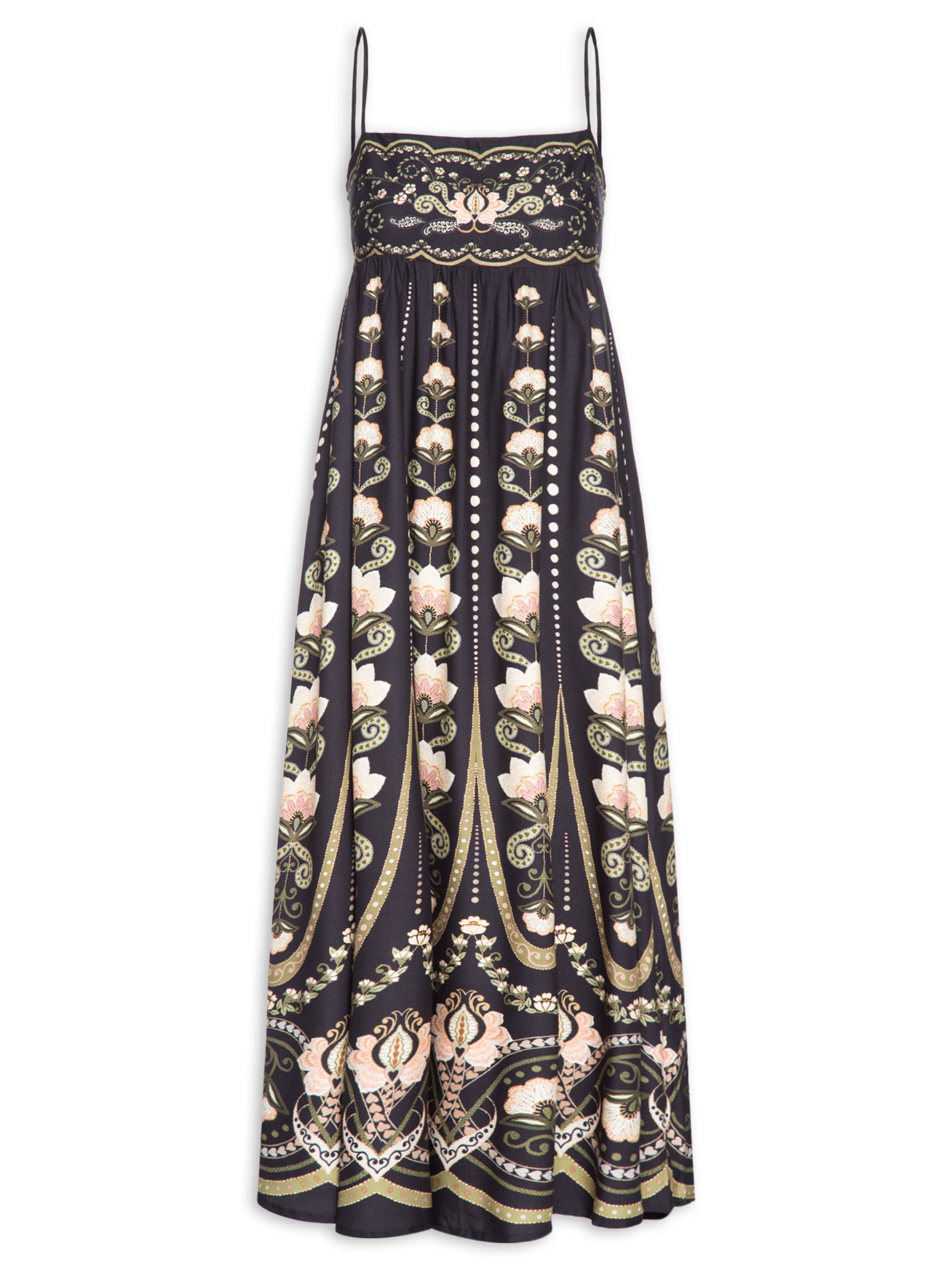 Vestido Midi Nikita Preto Farm