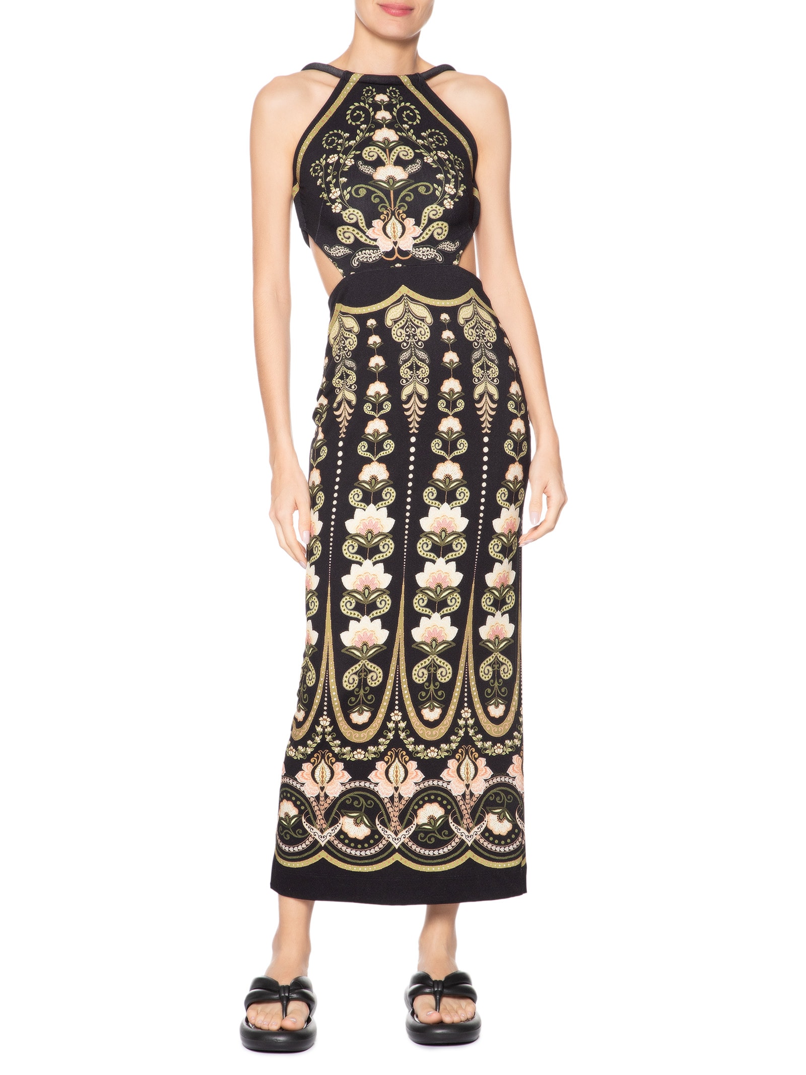 Vestido Midi Nikita Preto Farm