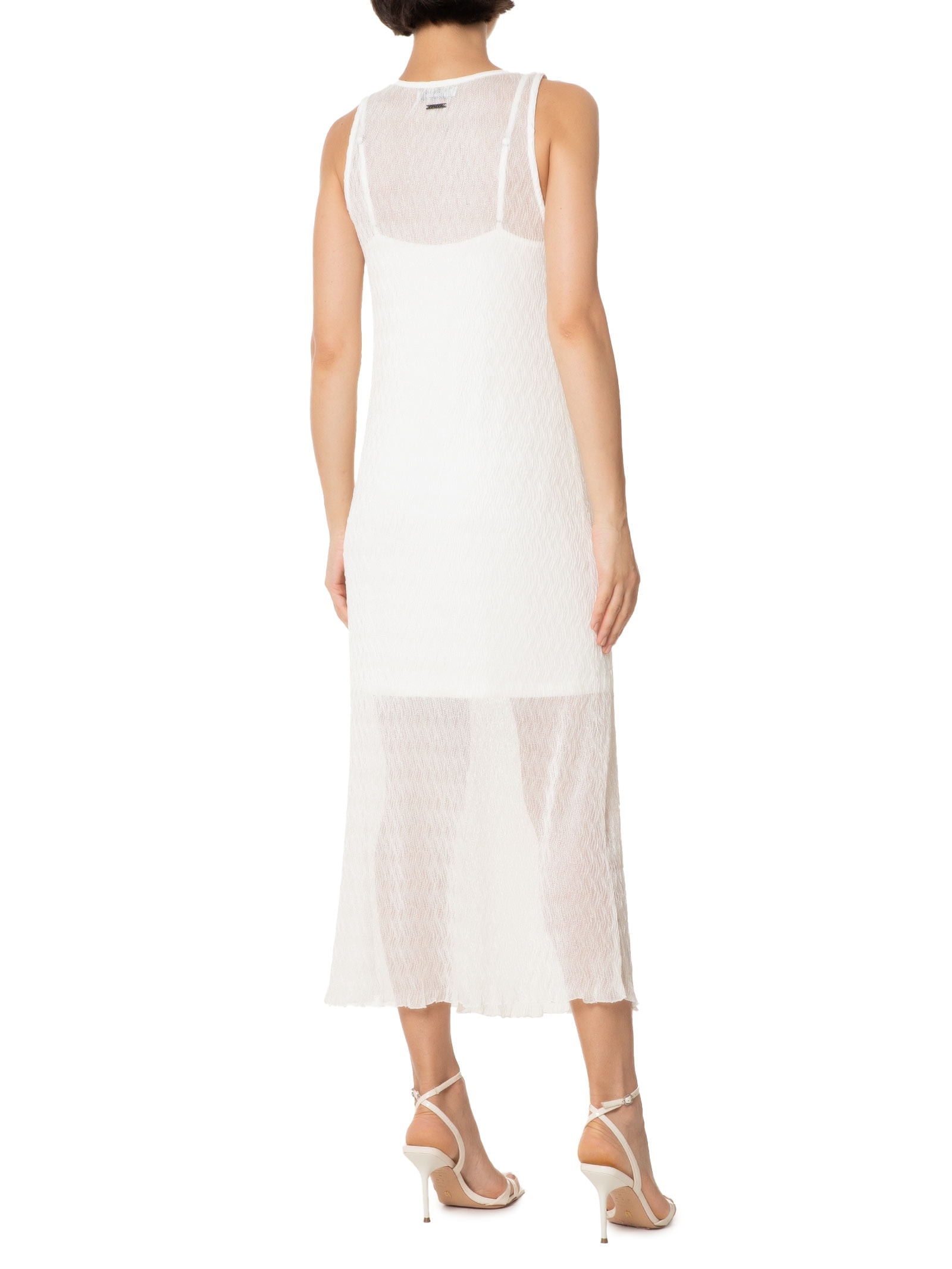 Vestido Midi Off White Colcci