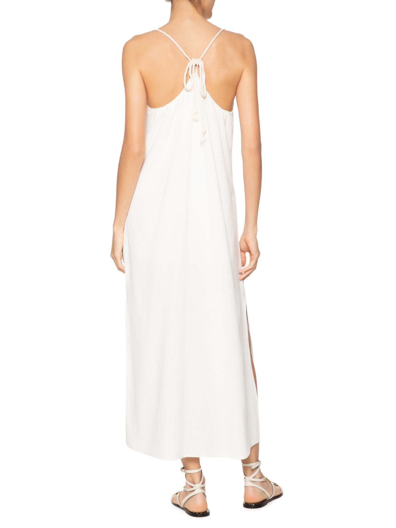 Vestido Midi Off White Basiq