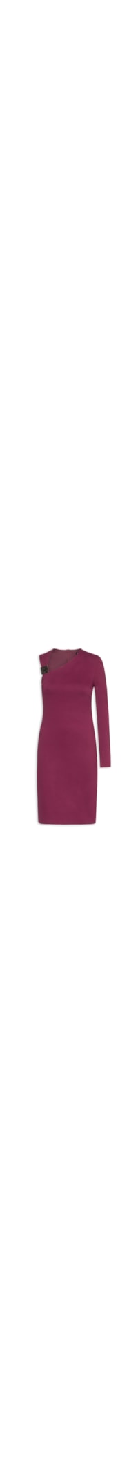 Vestido Midi Ombro Único - Vermelho