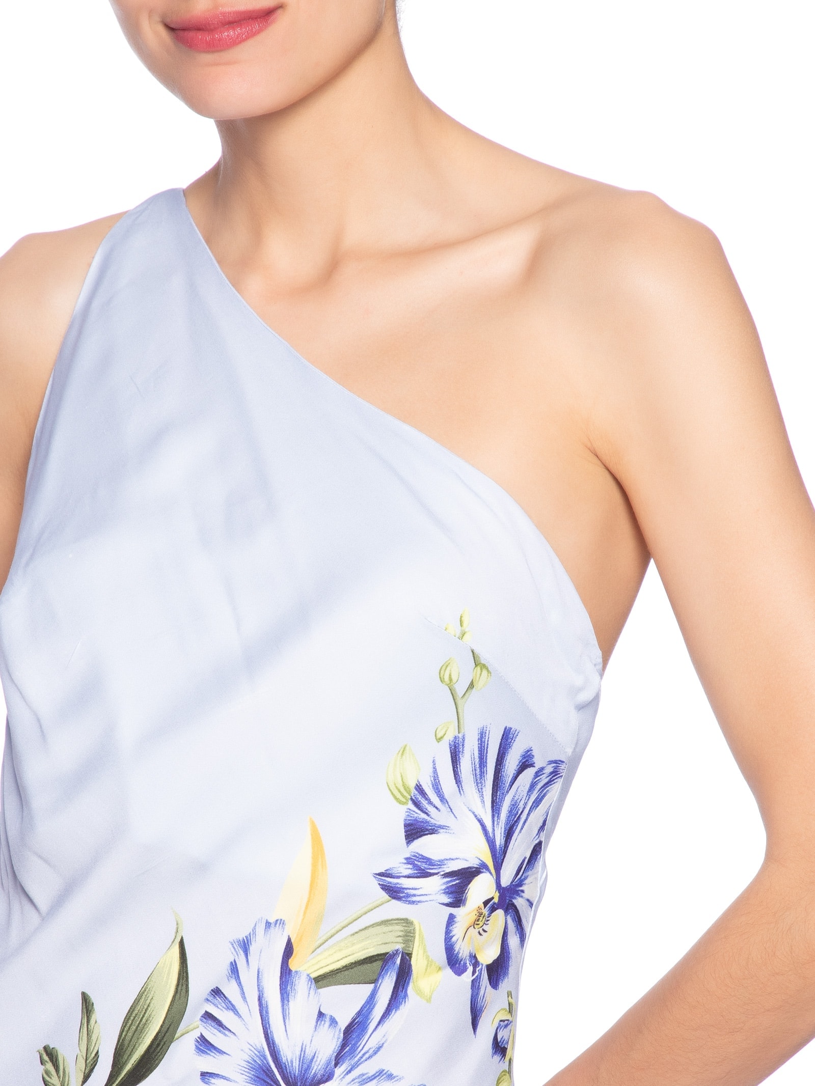 Vestido Midi Orquidário Azul Farm