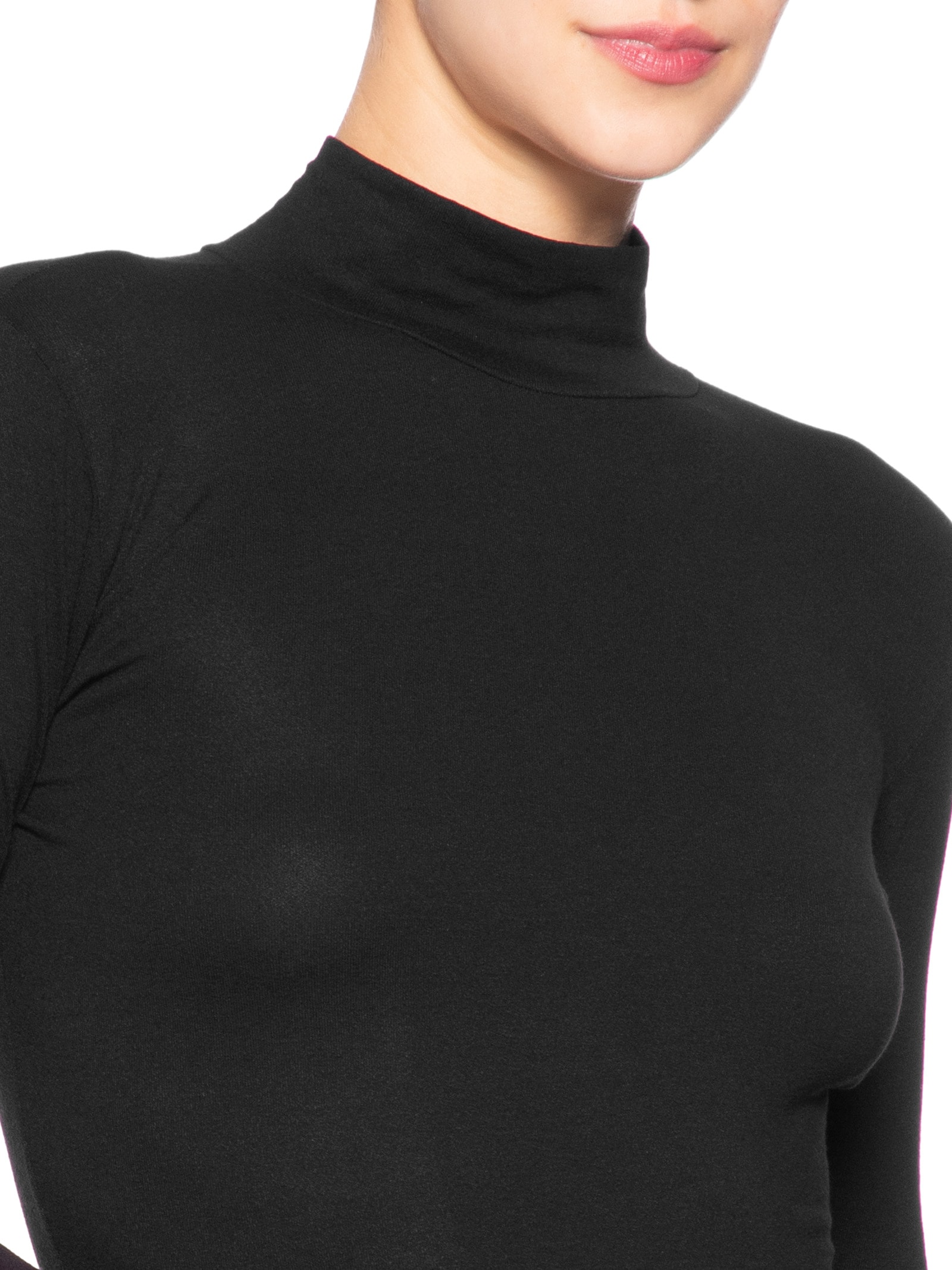 Vestido Midi Pala Franzido Preto Animale