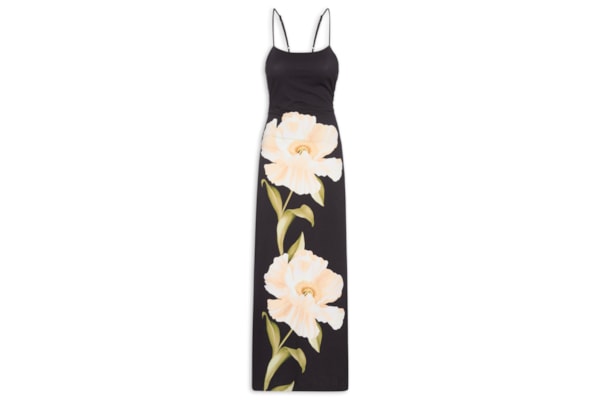 Vestido Midi Papoula - Preto