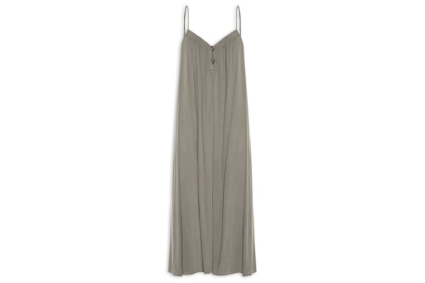 Vestido Midi Passador Concha - Marrom