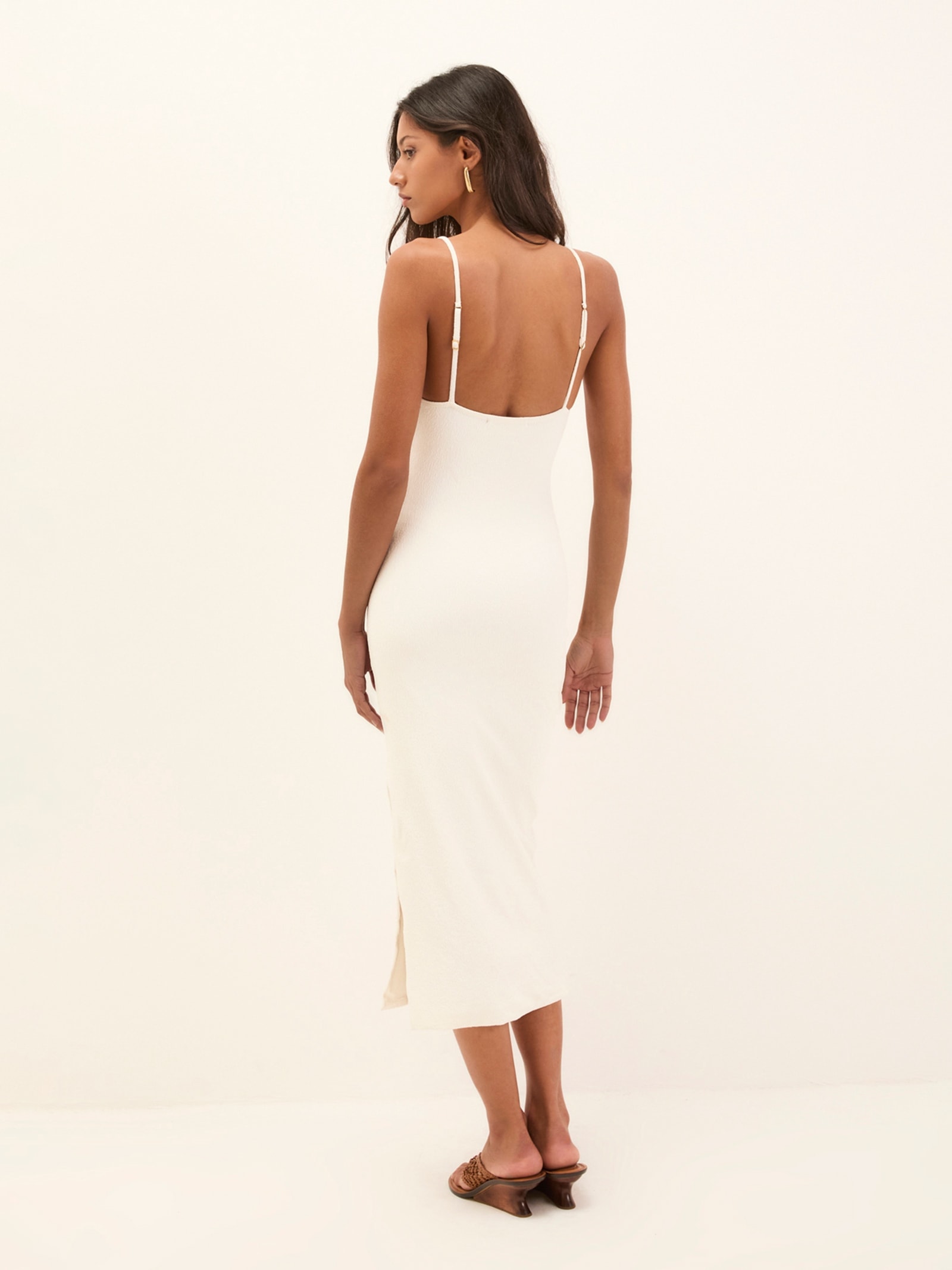 Vestido Midi Petra Det Branco Vix