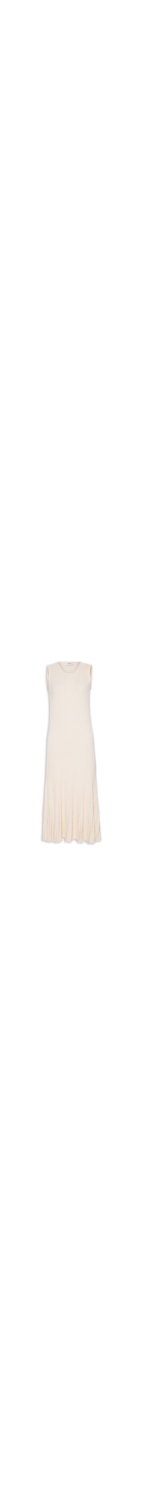 Vestido Midi Plissado - Off White