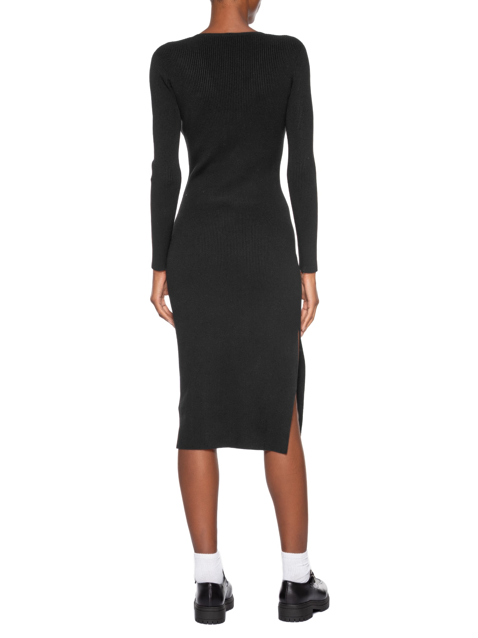 Vestido Midi - Preto by LACOSTE