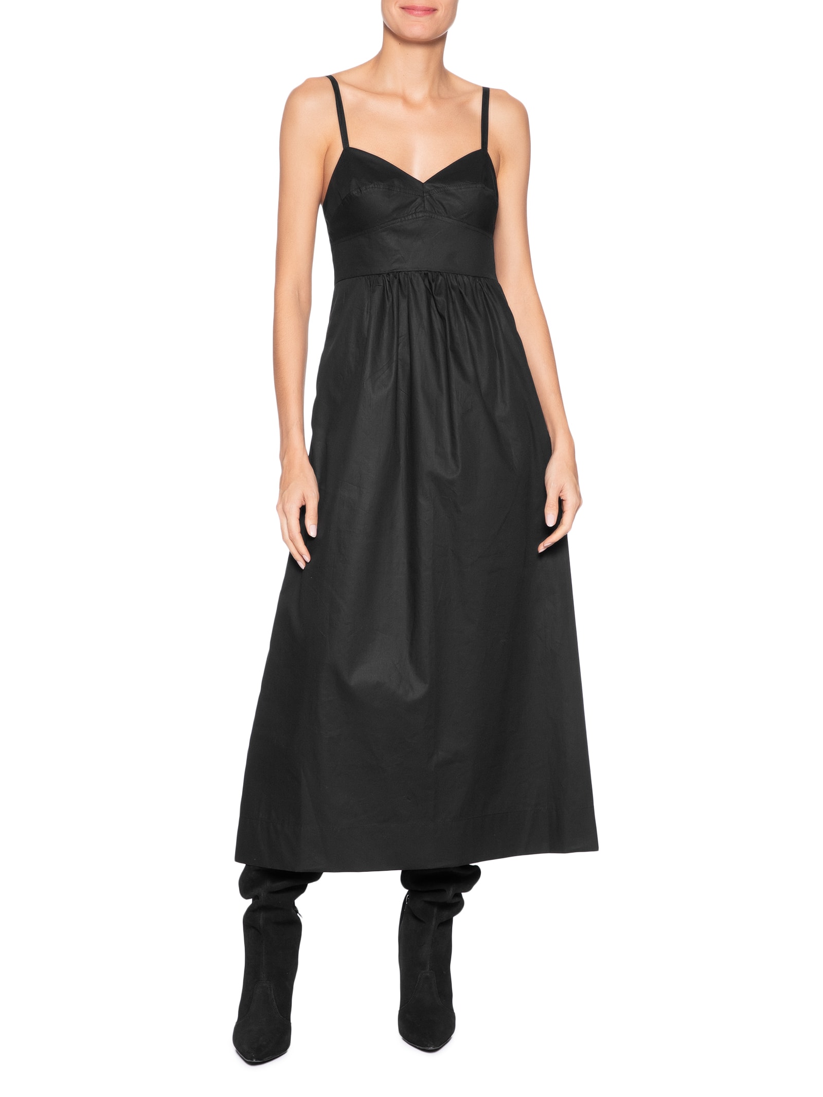 Vestido Midi Preto Animale