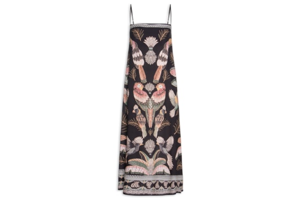 Vestido Midi Recanto Dos Pássaros - Preto