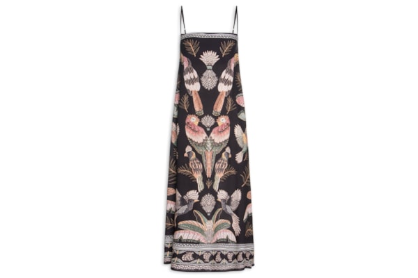 Vestido Midi Recanto Dos Pássaros - Preto