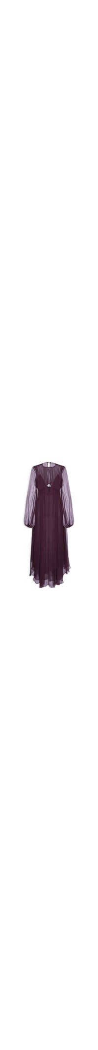 Vestido Midi Recorte Busto - Roxo