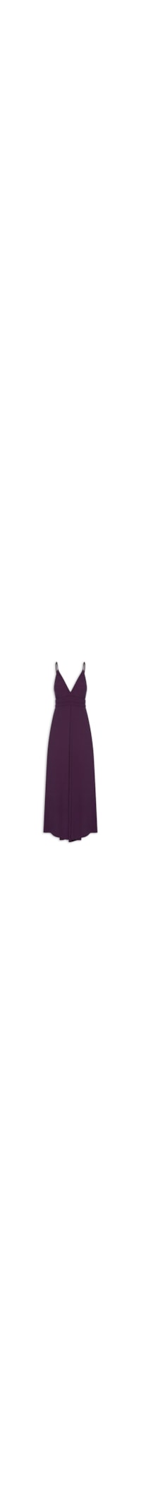 Vestido Midi Recortes Transpasse - Roxo