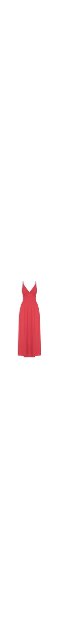 Vestido Midi Recortes - Vermelho