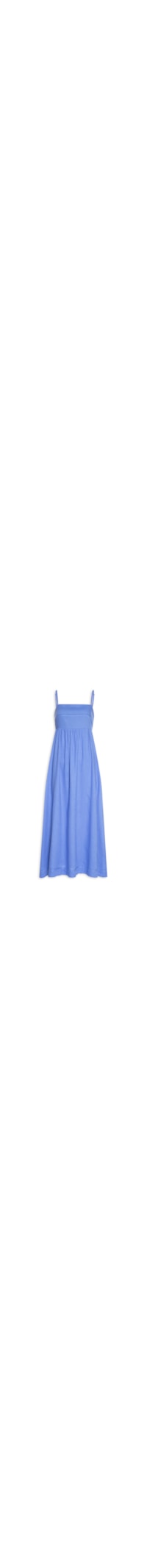 Vestido Midi Recortes Vivo - Azul