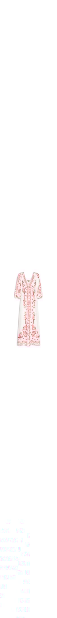 Vestido Midi Relicário Tropical - Vermelho