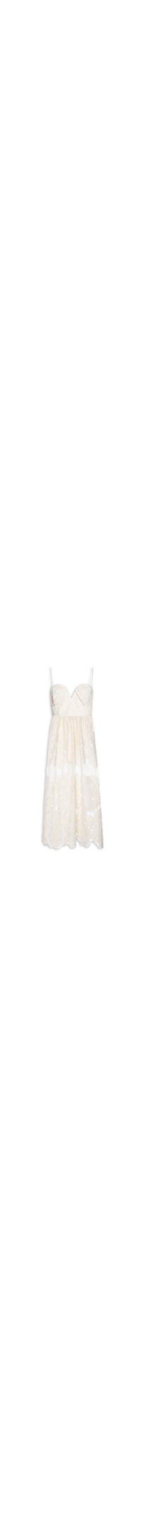 Vestido Midi Renda - Off White