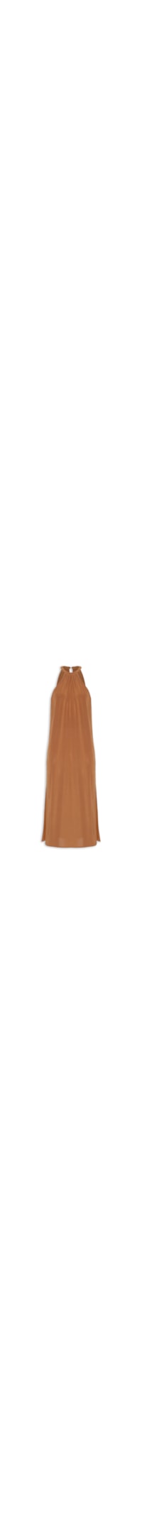 Vestido Midi Reto Jersey - Marrom