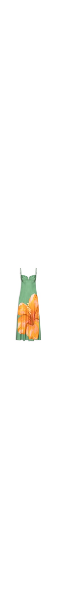 Vestido Midi Reto Thalia - Verde