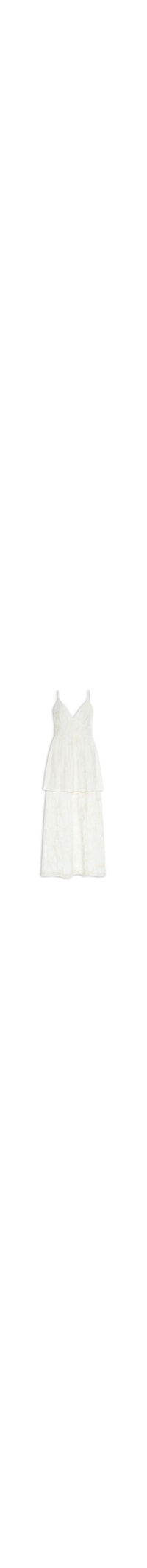 Vestido Midi Saia Sobreposta - Off White