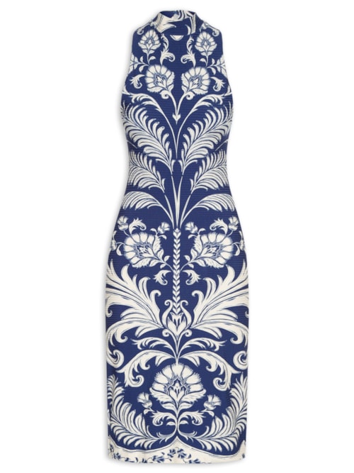 Vestido Midi Santorini – Azul