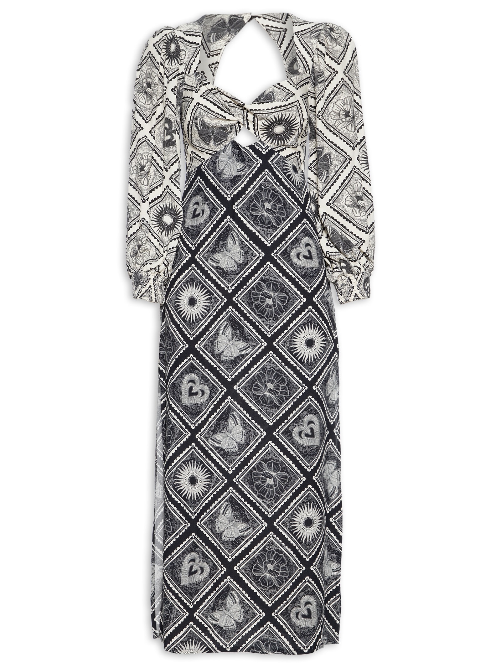 Vestido Midi Selos Preto Dress To