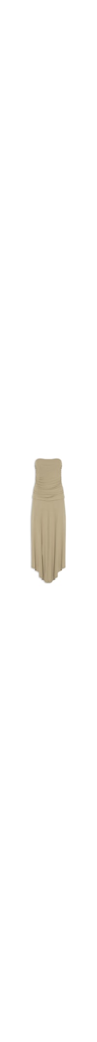 Vestido Midi Sem Alça - Verde