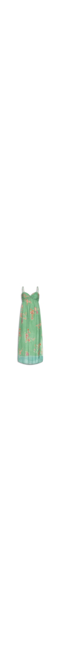 Vestido Midi Sem Manga Estampa Bliss - Verde
