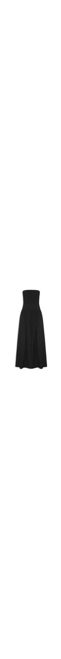 Vestido Midi Sem Manga - Preto