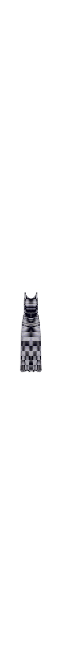 Vestido Midi Sem Manga – Azul