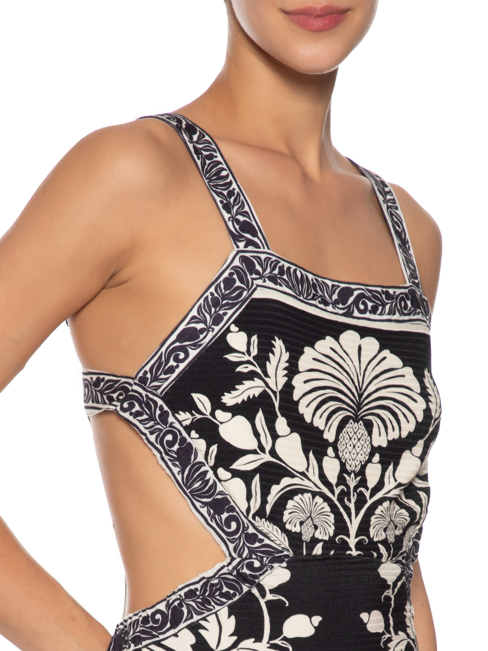 Vestido Midi Sintra Preto Farm