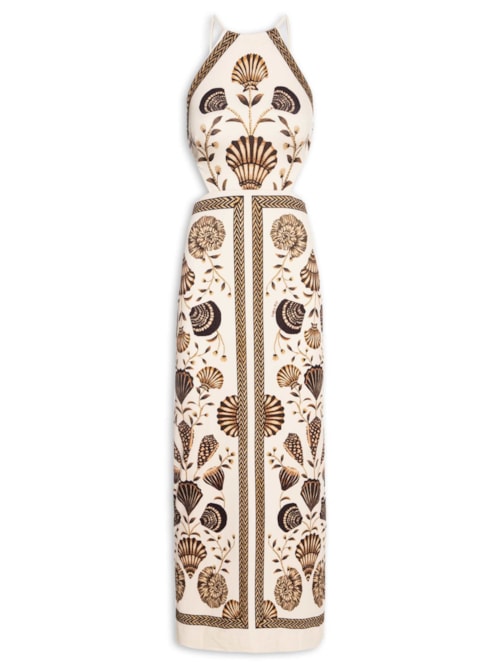 Vestido Midi Sonho De Concha - Bege