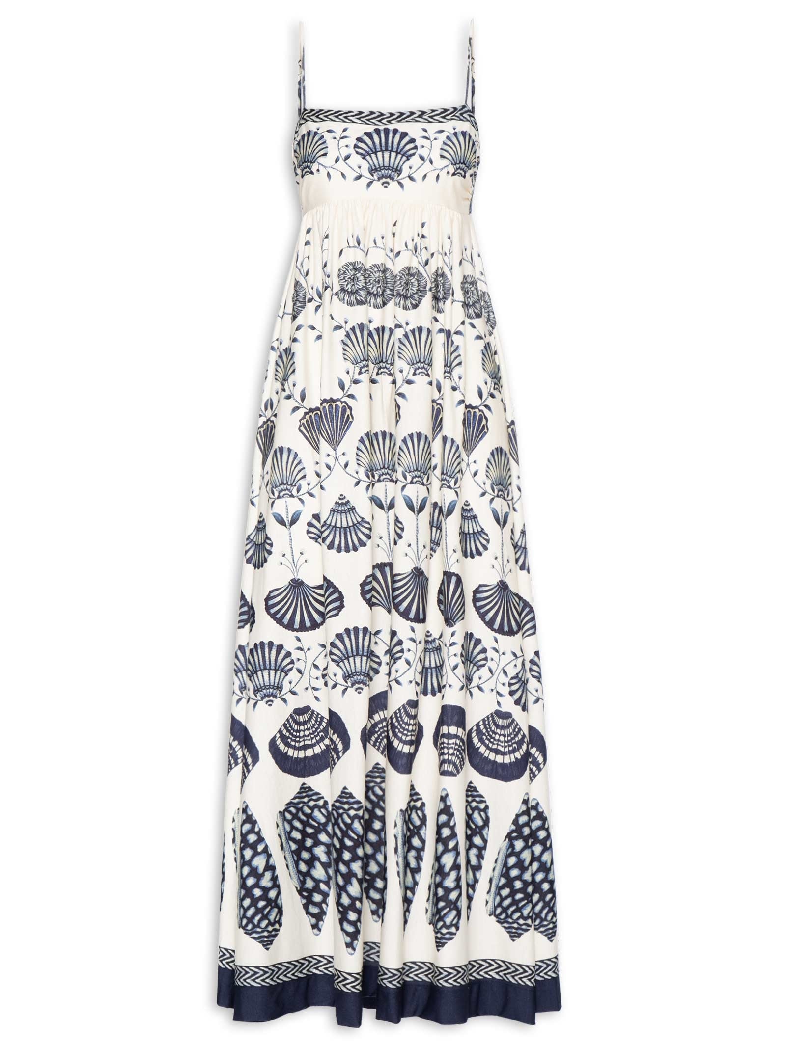 Vestido Midi Sonho de Concha – Branco Farm