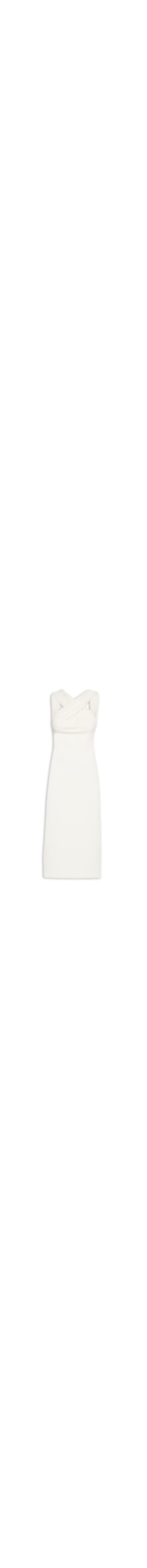 Vestido Midi Textura Longo - Branco