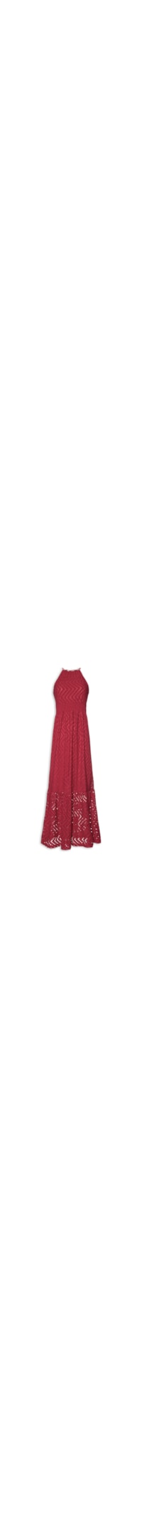 Vestido Midi Texturizado - Vermelho