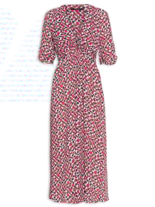 Vestido Midi Thais Fig Goma – Rosa