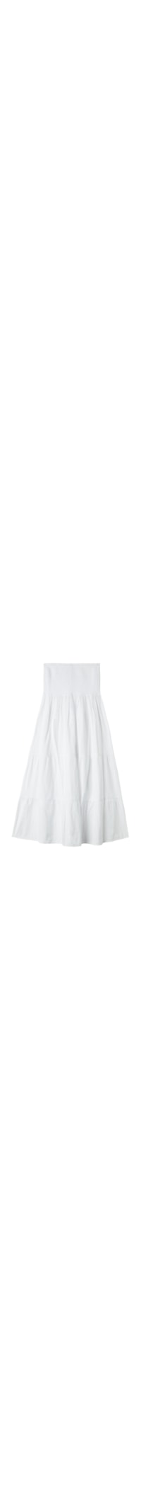 Vestido Midi Tomara-Que-Caia Em Algodão - Branco