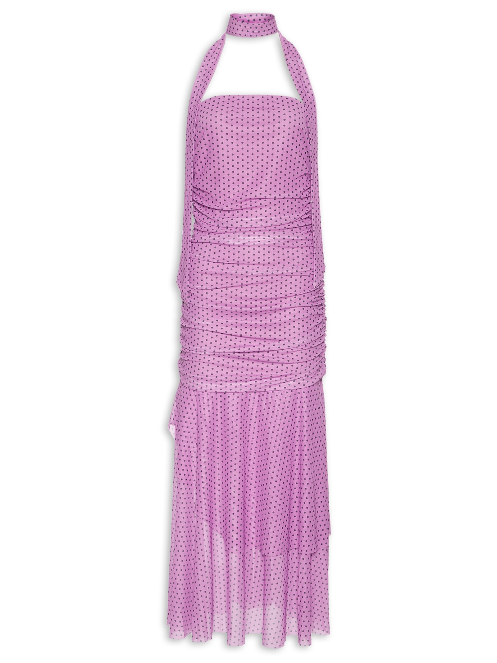 Vestido Midi Tomara Que Caia em Poá Rosa Market 33