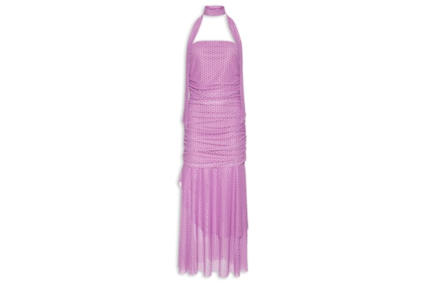 Vestido Midi Tomara Que Caia em Poá - Rosa