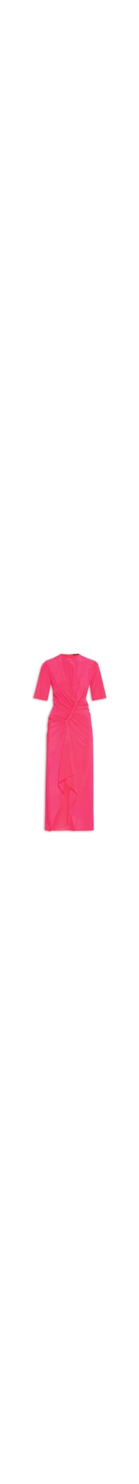 Vestido Midi Torcido - Rosa