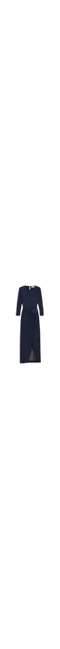 Vestido Midi Transpasse - Azul